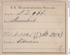 Etiketten zu Muskovit (NHMW-MIN-Ad964)